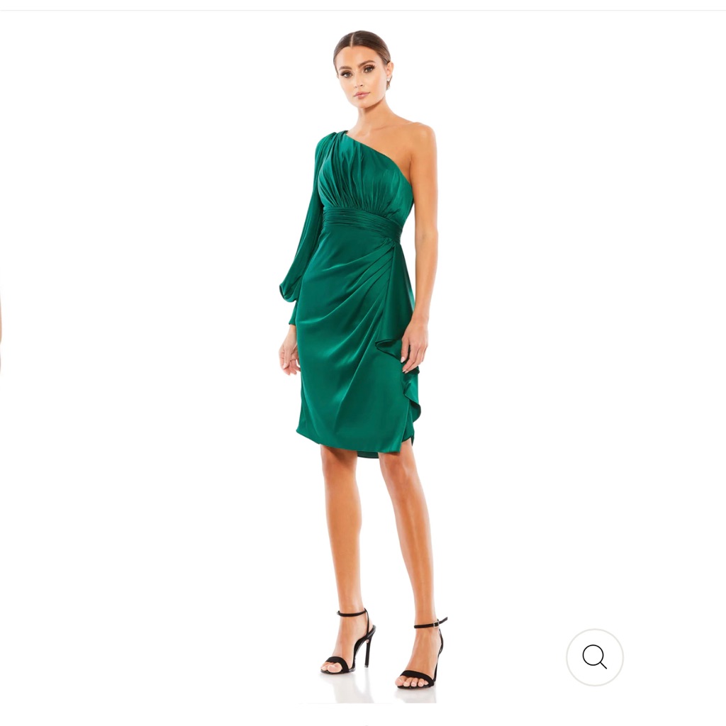 Ieena Mac Duggal, One Shoulder Dress, Knee Length